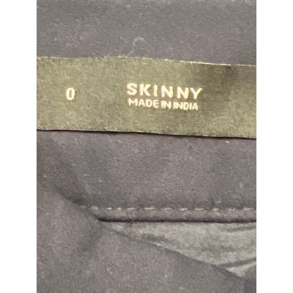 Loft Women’s Med Rise Stretch Skinny Ankle Pants Size‎ 0 Blue Office Career Work - Picture 5 of 5